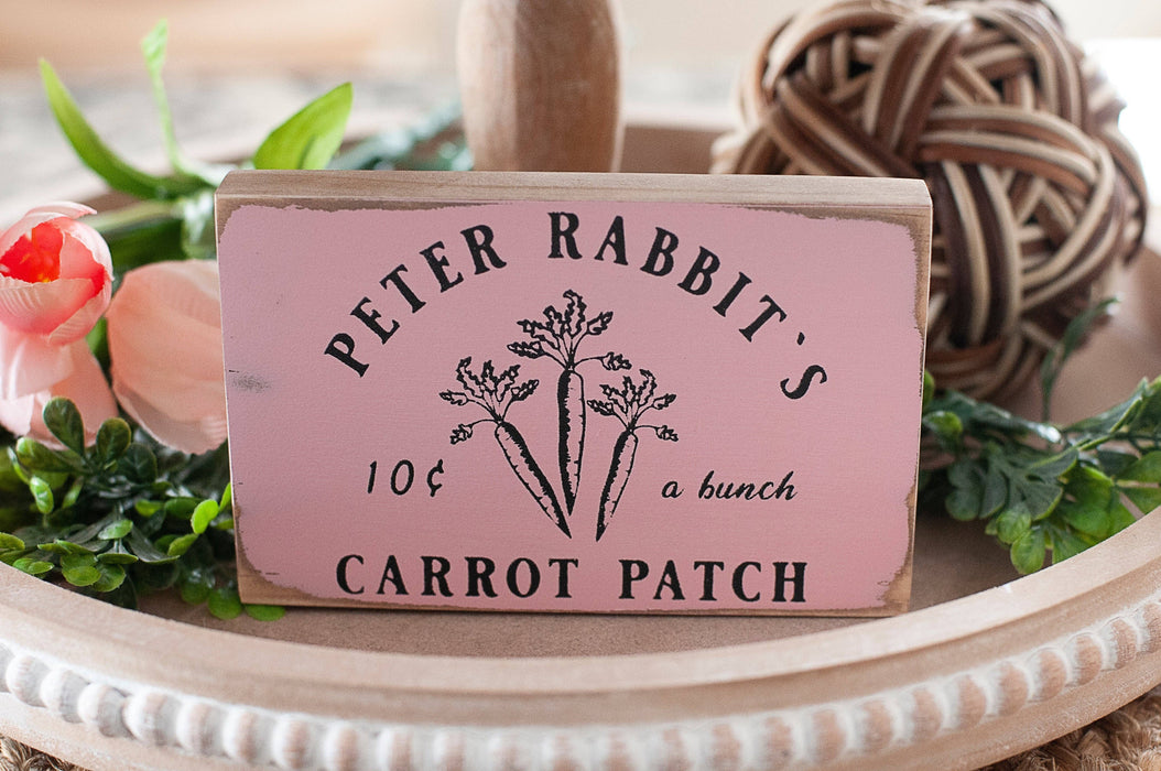 Handmade 365 - Carrot Patch Block Sign