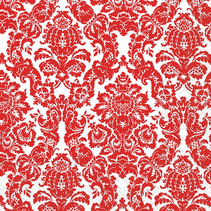 Palais White Red Paper Lunch Napkin