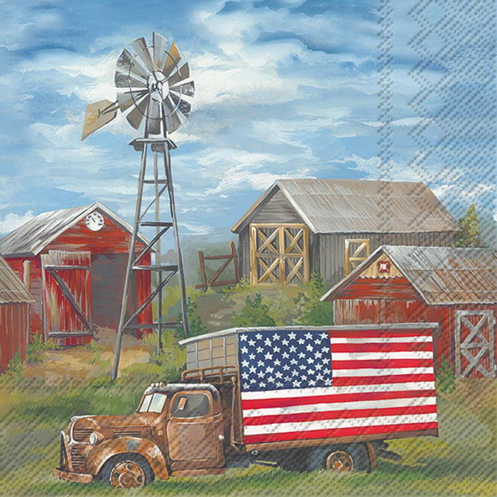 US Truck Cocktail Napkin