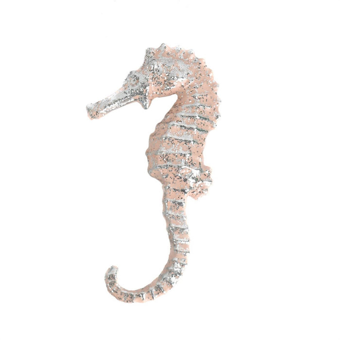Metallic Seahorse Ornament | Pink Christmas Home Decor