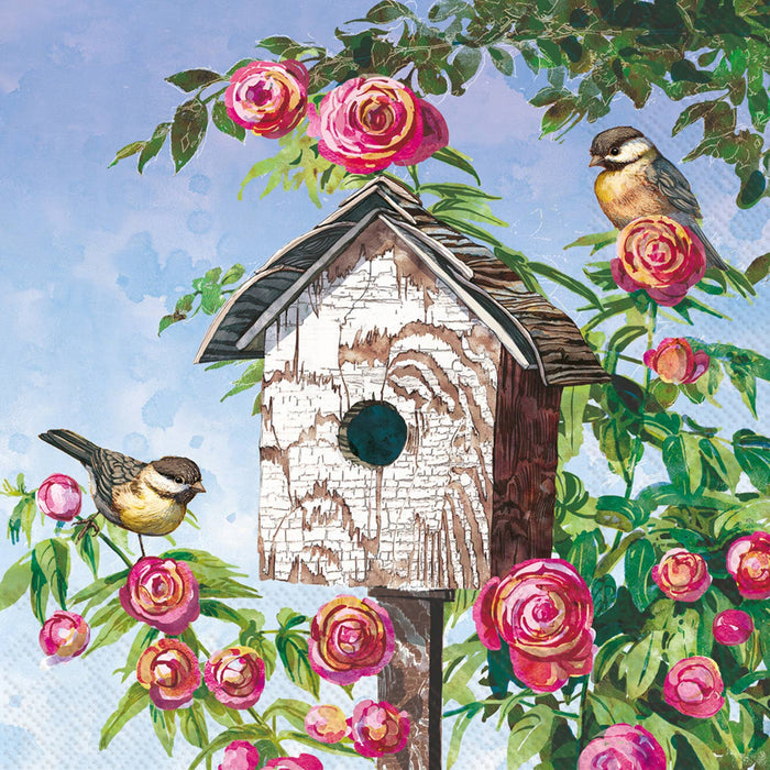 Tim Coffey - Lovely Birdhouse Paper Cocktail Napkins