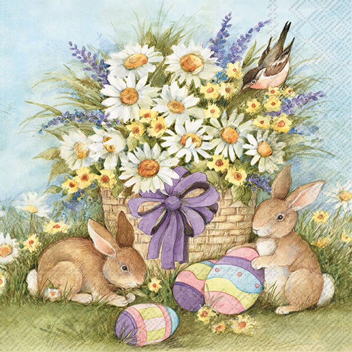 Bunnies Easter Paper Cocktail Napkins