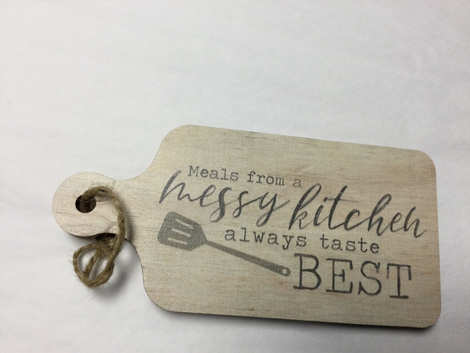 Mini cutting board signs